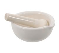 FUNNETOYU Broyeur Manuel en Porcelaine pour Épices Médicinales Noix et Grains Ergonomique pour Cuisine et Laboratoire Meule Fine et Non Réactive