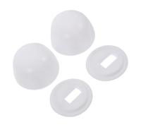 FUNNETOYU Cache-boulon de fixation d'outillage plastique 2 paires blanc pour boulons de toilette avec protection décorative pour projet de bricolage
