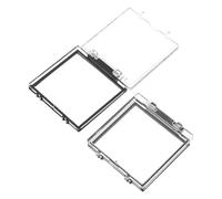 FUNNETOYU Cache Bouton Carré en Plastique 2pcs pour Machine à Laver et Lave-vaisselle, Protection Anti-touche Accidentelle et Résistance à L'usure, pour Maison et Bureau