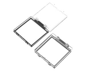 FUNNETOYU Cache Bouton Carré en Plastique 2pcs pour Machine à Laver et Lave-vaisselle, Protection Anti-touche Accidentelle et Résistance à L'usure, pour Maison et Bureau
