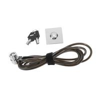 FUNNETOYU Cadenas pour Ordinateur Portable 1.9M Verrou de Sécurité en Alliage de Zinc Câble Renforcé pour Maison et Bureau Compatible avec Ordinateurs et Moniteurs Anti-Coupe Noir