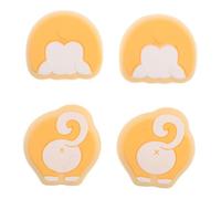 FUNNETOYU Capuchons de Joystick en Silicone Antidérapants pour Manette Switch - Lot de 4 Protections de Joystick Mignons de Corgi - Accessoires Légers et Fins pour Contrôleur de Jeu