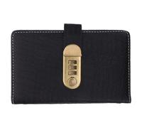 FUNNETOYU Carnet Épargne avec Serrure à Code Chiffres Organisateur de Budget PU Crocodile Résistant et Étanche Planificateur Financier Familial avec Emplacements pour Billets et Cartes