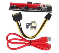 FUNNETOYU Carte Graphique Externe Pcie 1x à 16x pour Ordinateur Portable Adaptateur Gpu Indépendant Extension Graphique Pratique pour Minage Et Multimédia Compatible Composants Informatiques Noir