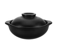 FUNNETOYU Casserole Céramique avec Couvercle Pot Argile Résistant Chaleur pour Soupes et Nouilles Cuisson Uniforme pour Plats Chinois et Mijotés