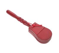 FUNNETOYU Castagnettes Bois Instrument Percussion Musical pour Garçon Fille avec Manche Long et Sûr pour Développer Le Sens du Rythme des Tout-Petits