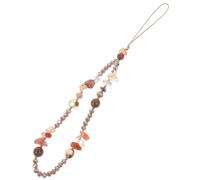 FUNNETOYU Chaîne de Téléphone Perles Naturelles avec Pendentif Décoratif Design et Confortable Accessoire pour Smartphones Parfait pour Offrir et Utiliser Extérieur