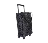 FUNNETOYU Chariot Pliable Mobile à roulettes avec Paquet Imperméable en Tissu Oxford, Conception Renforcée pour Charges Lourdes, Poignée Télescopique, Roues Monte-escaliers, pour Courses