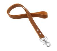 FUNNETOYU Cordon Cuir Vintage pour Badge Identité et Clés Légère avec Fermoir Rapide pour Bureau et Femmes Couleur Marron