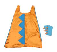 FUNNETOYU Costume d'Halloween Garçon et Filles Dinosaure Cape Cosplay Taille Unique Tissu Polyester Orange et Bleu Ciel Déguisement Fête Garçon Fille pour Carnaval et Soirée à Thème