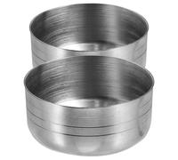 FUNNETOYU Couvercle Inox pour Shaker Cocktail 4.2X4.2X1.8 CM, Lot de 2, Compact et Indéformable, Recommandé pour Bartenders et Amateurs de Cocktails