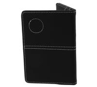 FUNNETOYU Couverture du Carnet de Score de Golf en PU Noir, Accessoire Golfeur Léger et Élégant pour Compétition, Protège et Prolonge la Durée de Vie du Carnet
