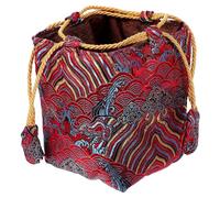 FUNNETOYU de Rangement Carré avec Cordon Pochette Portable pour Bonbons Tasse à Thé et Collations An Tissu Design Élégant et Pratique Facile à et Nettoyer