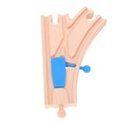 FUNNETOYU de Train Bois pour Garçon Fille Accessoire de Circuit Assembleur Piste de Jeu Sûre et Éducatif pour Développer Motricité et Compatible Construction DIY