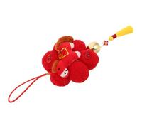 FUNNETOYU Décorations du Nouvel an Lunaire 2026 à Suspendre Ornement à Pompon Rouge en Tissu pour Photo et Décoration Intérieure Symbole du Zodiaque Chinois Charme Traditionnel Feng Shui