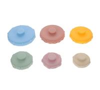 FUNNETOYU Dentition Garçon Fille Anneaux Empilables Sécurisé Éducatif Coloré pour Reconnaissance des Couleurs et Formes Coordination Main Œil Mois