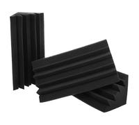 FUNNETOYU Diffuseur Acoustique Bass Trap 3pcs en Mousse Éponge Noire pour Isolation des Murs et Installation Facile dans Bars Karaoké