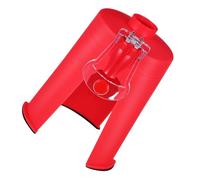FUNNETOYU Distributeur Boisson Soda Inversé avec Robinet Rouge Support Stable Plastique Alimentaire pour Bouteilles Boissons Gazeuses Fraîches