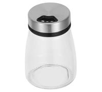 FUNNETOYU Distributeur de Sel en Verre Borosilicate Résistant Pot à Épices Hermétique 150 Ml Flacon Doseur d'Assaisonnement Polyvalent Cuisine et Barbecue