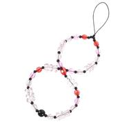 FUNNETOYU Dragonne Téléphone Portable Cristal Chaîne Perles Décorative et Antichute Bracelet Poignet pour Mobiles et Appareils avec Suspendu