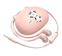 FUNNETOYU Écouteurs Intra-Auriculaires Filaire 35 MM Microphone Design Original et Léger Adaptés pour Téléphone Portable et Sport Boîte de Rangement