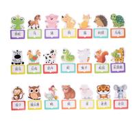 FUNNETOYU Éducatives pour Garçon et Filles Apprentissage Anglais et Cognitif 30 Cartes Colorées Jouets Interactifs Activités Domestiques Éveil des Tout-Petits