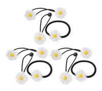 FUNNETOYU Elastiques à Cheveux Marguerite 9 Pièces en Plastique Élastique pour Cheveux Épais ou Moyens, Accessoires Élégants pour Habiller au Quotidien Plusieurs styles