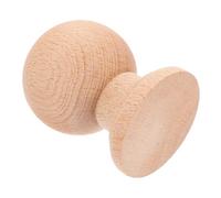 FUNNETOYU Embout Décoratif en Bois Massif Brut 4X3 CM pour Meubles et Colonnes Romaines, Pièce Artisanale Unique Beige pour Projets DIY, Décoration Intérieure et Fabrication de Balustres