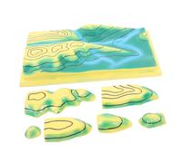 FUNNETOYU Enseignement des Modèles Topographiques Fourniture Pédagogique De Géographie À Modèle De Relief Éducatif pour Enfants Carte De Contour De Géographie Physique