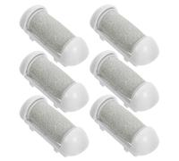 FUNNETOYU Ensemble De 6 Têtes Pour Râpeuse Électrique Pieds En Plastique Grises Pour Exfoliation Des Callosités Usage Professionnel Compatible Meuleuse À Pied