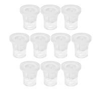 FUNNETOYU Entretoises 10x Transparentes pour Fixation de Panneau Publicitaire, Support Mural Discret 14x14mm, Vis d'Écartement Mural Inclus, Usage pour Affichage et Décoration DIY