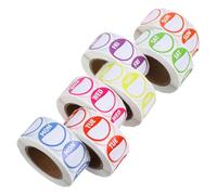 FUNNETOYU Étiquettes Adhésives Jours Semaine Autocollants Couleur du Lundi au Dimanche 7 Rouleaux pour Gestion des Stocks Étiquettes Amovibles pour Bureau et Restaurant Format Pratique