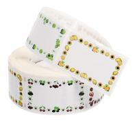 FUNNETOYU Étiquettes Alimentaires Autocollantes 500 Feuilles 50X30 MM Amovibles pour Bouteilles et Bocaux Utilisation Maison, École et Bureau Espace pour Notes