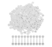 FUNNETOYU Étiquettes Autocollantes pour Bagues Taille 8 - 300 Pièces - Étiquettes Adhésives Blanches 5 X 1,5 Cm pour Étiquetage Bijoux, Gestion de Stock et Présentation