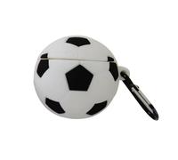 FUNNETOYU Étui de Protection Antichoc Silicone Forme Football pour Écouteurs sans Fil Compatible avec Boucle Suspendue Coque Résistante Aux Chocs et Rayures Design Unique et Pratique