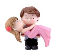 FUNNETOYU Figurine Couple en Vinyle pour Décoration de Gâteau Accessoire Léger et Délicat pour Fête Romantique Saint-Valentin Décorations de Fête Thématiques Décor D’Insertion Gâteau