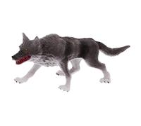 FUNNETOYU Figurine Loup Réaliste Modèle Animal Nature Éducatif pour Garçon Fille Décoration Maison Bureau Conteur