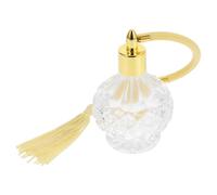 FUNNETOYU Flacon de parfum à pompon Flacon de parfum rechargeable en verre 80 ml pour conserver huile essentielle et eau bénite table de toilette Couleur Aléatoire