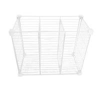 FUNNETOYU Freezer Storage Bins with Modular Metal Mesh Dividers Cold-Resistant Organizer for Refrigerator and Deep Freezer Shelves