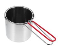 FUNNETOYU Friteuse Profonde en Acier Inoxydable avec Panier Égouttoir, Portable et Compatible Lave-vaisselle, pour Friture Maison Cuisine Dormitory