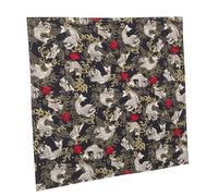 FUNNETOYU Furoshiki Coton Motif Koi Vintage Traditionnel pour Boîte à Déjeuner et Cadeau Couverture Polyvalente et