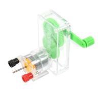 FUNNETOYU Générateur Électrique à Manivelle Portable en Plastique et Métal Kit Scientifique Éducatif pour Expériences Physiques et Formation en Électricité - Pédagogique pour Garçon