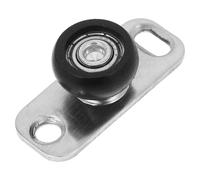 FUNNETOYU Guide inférieur de porte coulissante en acier inoxydable avec butée de rail et accessoires de quincaillerie, conçu pour portes en verre dans la décoration intérieure