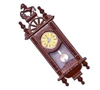 FUNNETOYU Horloge Pendule Vintage Miniature Décoration pour Maison de Poupée Accessoire de Simulation pour Aménagement Intérieur