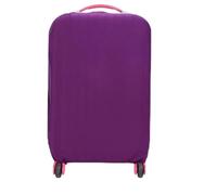 FUNNETOYU Housse de Valise Élastique pour Trolley 18-20 Pouces, Pourpre | Tissu Extensible, Identification Rapide en Voyage, Maintien Sûr Pendant le Transport, Usage Train et Avion