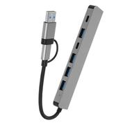 FUNNETOYU Hub USB Type-c Multiprise USB Haute Vitesse pour PC Portable Station Accueil Polyvalente sans Installation