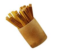 FUNNETOYU Jeu de Divination Chinois 64 Bâtonnets en Bambou Naturel avec Seau Haut 10 CM Accessoire Traditionnel pour Tirage Hexagrammes Outil D’Initiation à la Voyance Décor Feng Shui