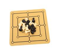 FUNNETOYU Jeu de Plateau Portable Hommes Morris et Pratique pour Divertissement Familial Renforcement des Liens et Amélioration des Capacités de