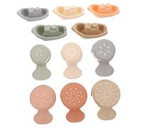 FUNNETOYU Jouets de Bain Empilables pour Tout Petits Tasses Gigognes Flottantes Bateau Créatif Matériau Plastique Sûr pour Jeu Garçon Fille