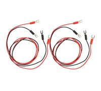 FUNNETOYU Kit de 4 Câbles de Test en Cuivre Isolé Connecteurs en U, Câble Électrique Pvc Facile à Connecter pour Accessoires de Platine Phonographe Éliminant le Bruit